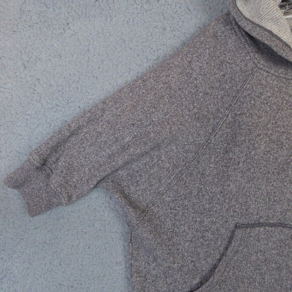 Victoria Secret Cropped Hoodie Size Women's XS Gray Raw Hem Workout Terry Cloth - Picture 3 of 10